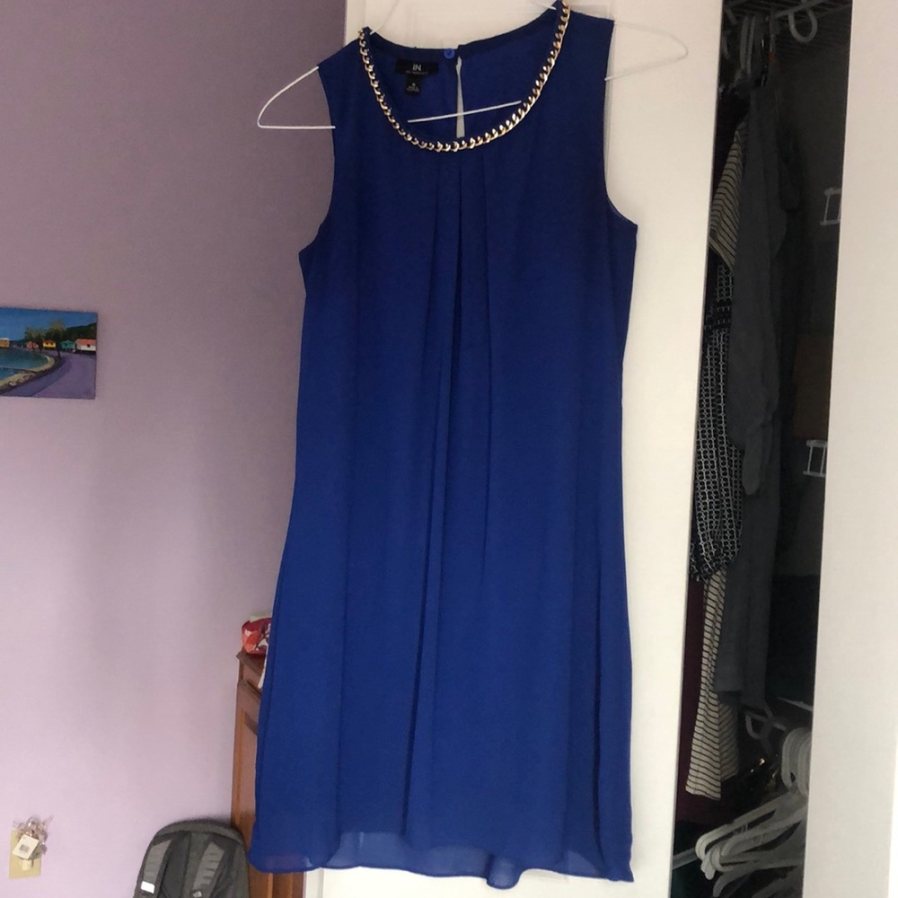 Royal Blue A-Line dress